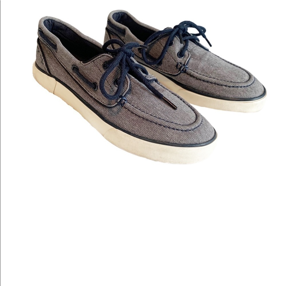 Polo Men’s Shoes Casual Sneakers Blue Gray White - Picture 2 of 10